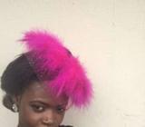 Pink fascinator