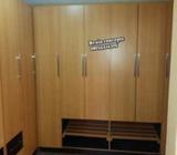 L shape wardrobe