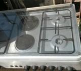 Very neat polystar 6 unit gas cooker oven with grill