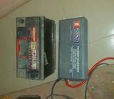 1000 wats Inverter plus heavy duty 200amp battery