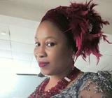 Feathered brooch turban