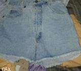 Denim high waist shorts for sale