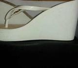 White Bebe slip on