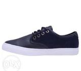 HZB Suede & Leather Low-Top Sneaker- Blue