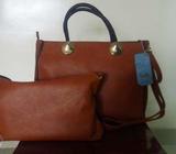 Brown double bag