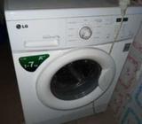 LG washing machine, hot water option