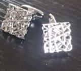 M & S platinum plated cuff links from UK