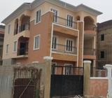 A Newly Built 6 Bedroom Fully Detached Duplex And A Room Bq Sitting On 350sqm Land